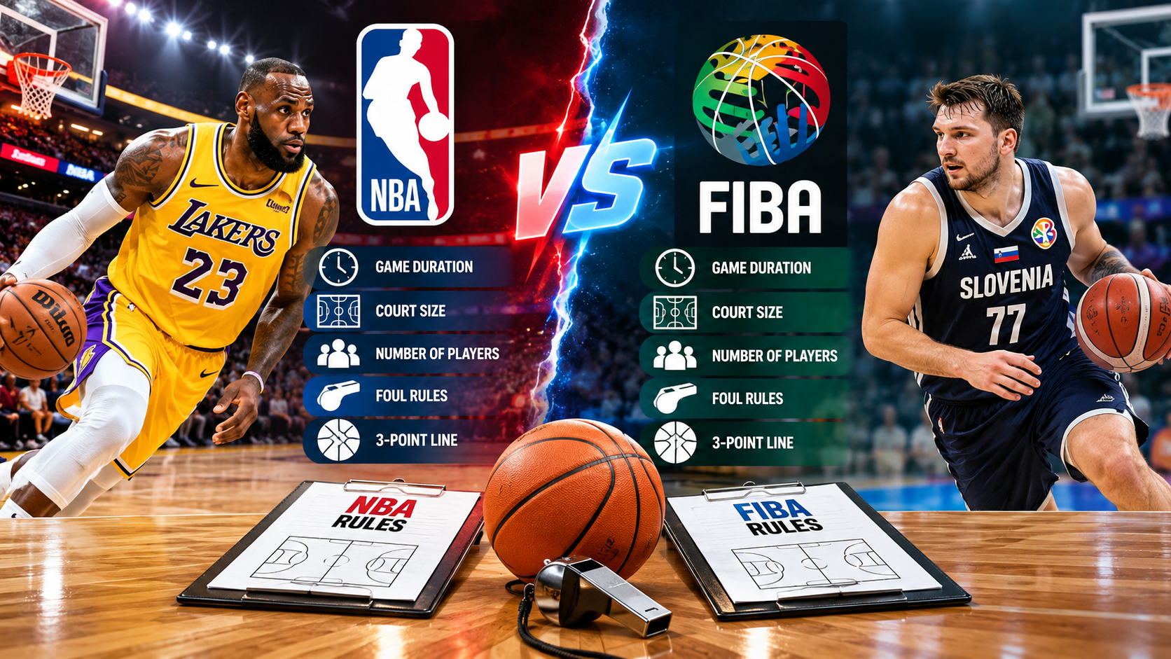 NBA vs. FIBA Basketball: Rules and Playing Style Differences